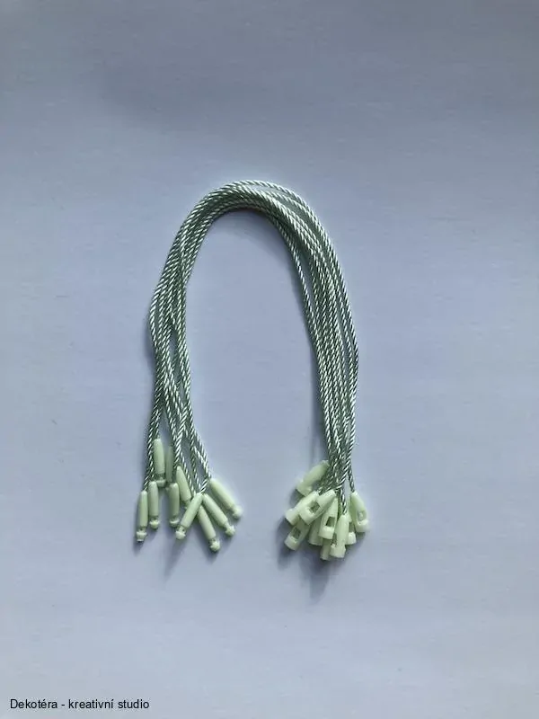 Bavlněné šňůrky - mint