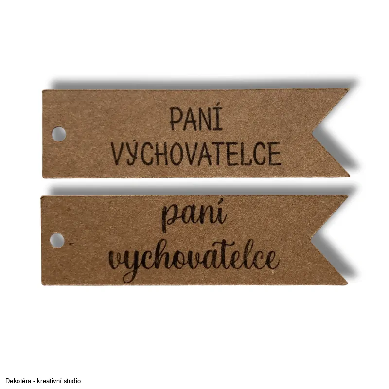 Štítek - paní vychovatelce