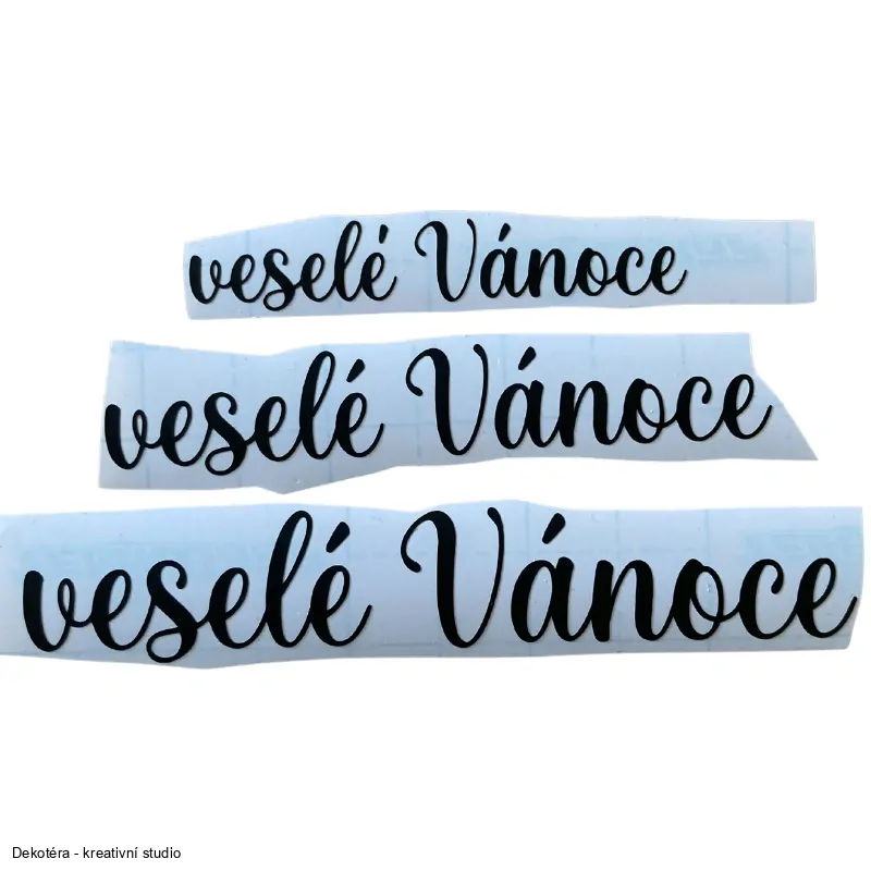 Vinylové samolepky - veselé Vánoce