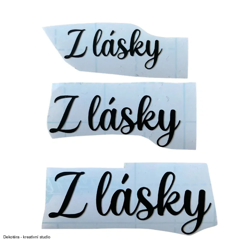 Vinylové samolepky - Z lásky