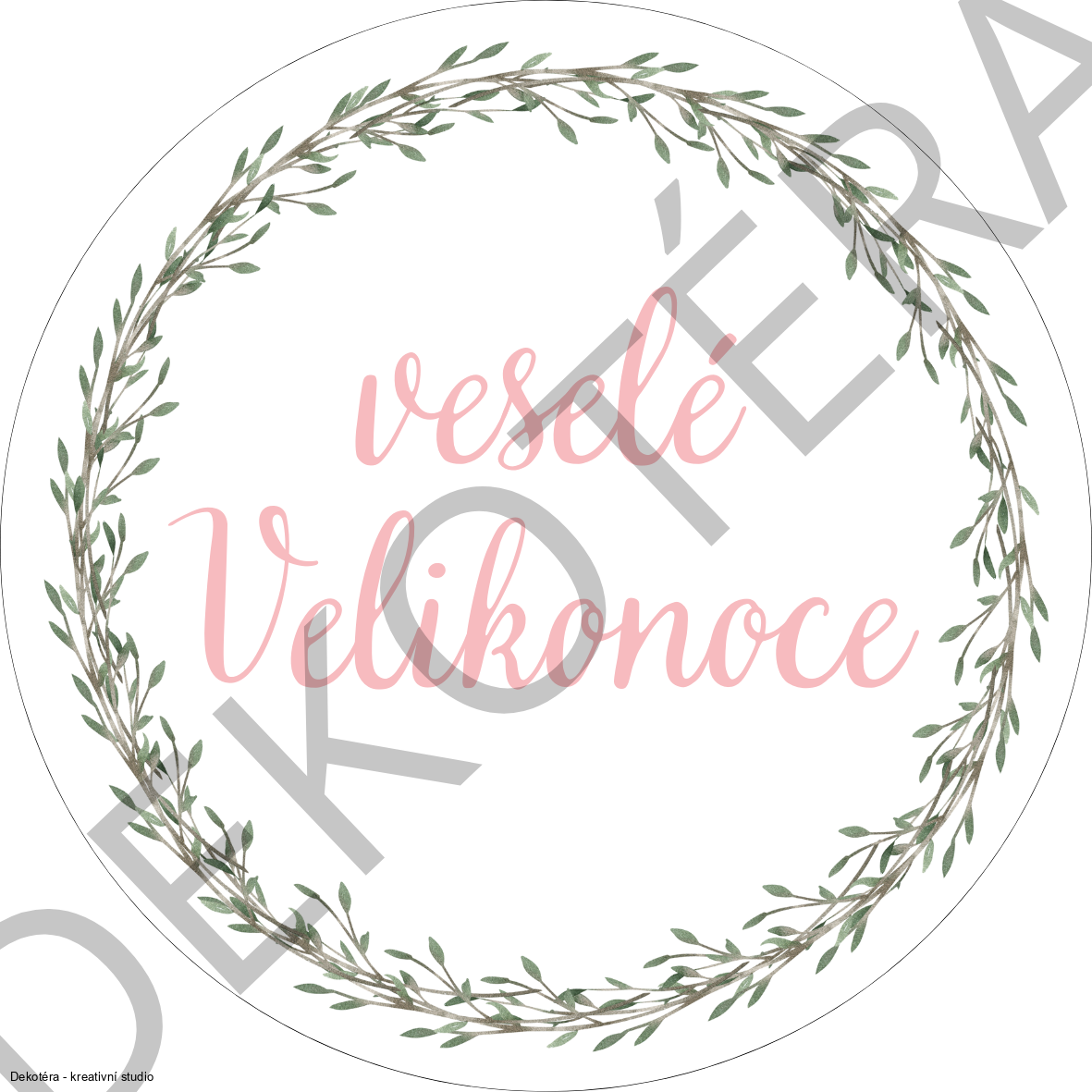 Veselé Velikonoce - věnec