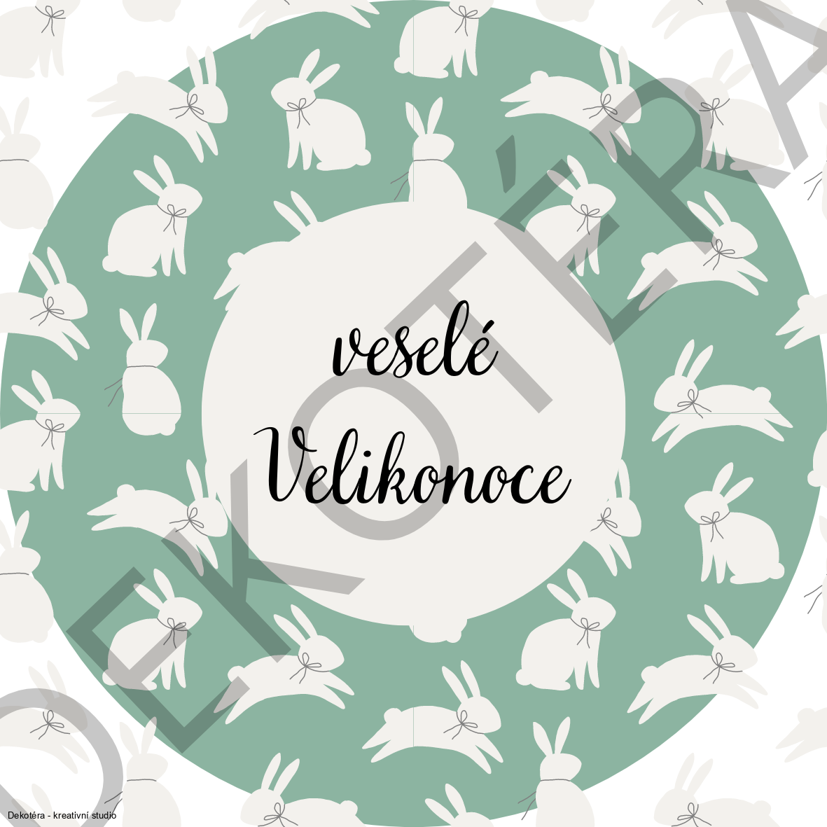 Veselé Velikonoce - zajíčci