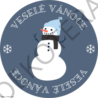 Veselé Vánoce - sněhulák