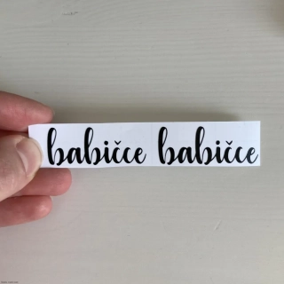 Vinylové samolepky - babičce