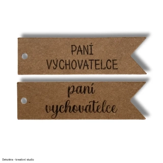 Štítek - paní vychovatelce