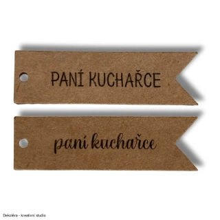 Štítek - paní kuchařce