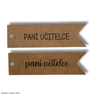 Štítek - paní učitelce