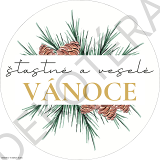 Šťastné a veselé Vánoce - jehličí