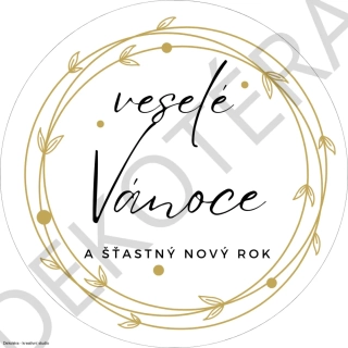 Veselé Vánoce - zlaté