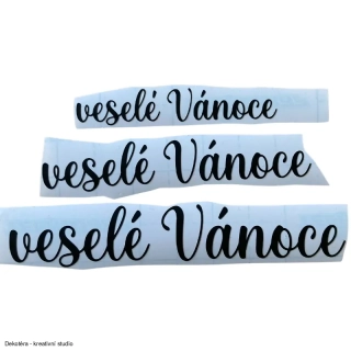 Vinylové samolepky - veselé Vánoce