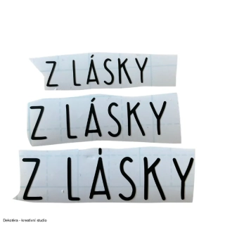 Vinylové samolepky - Z lásky