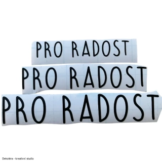 Vinylové samolepky - Pro radost