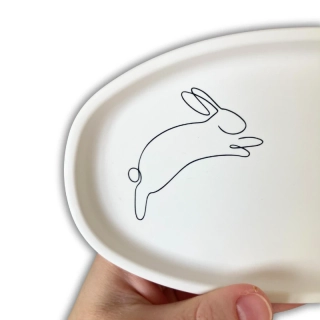 Vinylová samolepka zajíček lineart