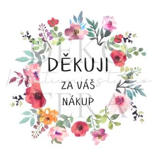 Květiny - děkuji za Váš nákup